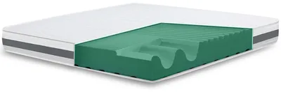 Produktbild von The White Stone Matratze 130x200 cm mit Antibakterieller Schaum | Höhe 16 cm | 3D Air Hypoallergener Bezug | Orthopädische 7‑Zonen Thermosensible Matratze