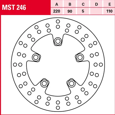 Produktbild von TRW Bremsscheibe Allround starr MST246 SV650 WVBY