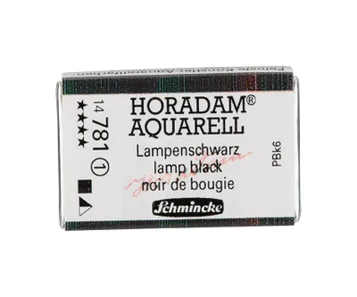 Produktbild von Schmincke HORADAM Aquarell Lampenschwarz Aquarell 14 781 043 1/1 Naepfchen