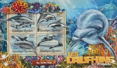 Produktbild von Briefmarken Togo 2016 Mi 7459-7462 Kleinbogen (kompl. Ausgabe) postfrisch Delfine