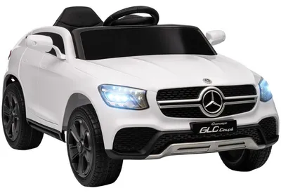 Obrázok produktu pre Elektrické detské auto Moonbite 12V, model Mercedes-Benz GLC Coupe, s diaľkovým ovládaním (dosah 15 metrov), s funkciou jemného rozjazdu, bezpečnostným pásom, LED osvetlením, MP3 pripojením, 2x25 W, 3 rýchlosti, rozmer 105 x 68 x 50 cm, farba: biela