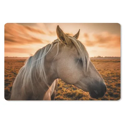 Produktbild von MuchoWow® Mauspad Mousepad Pferd - Tiere - Porträt 27x18 cm - Mousepads - Maus Mat - Pad - Mausunterlage - Büroartikel - Desk Matten