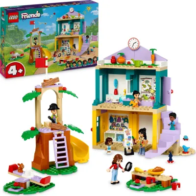 Produktbild von LEGO Friends Heartlake City Kindergarten, Spielset für Mädchen und Jungen ab 4 Jahren, kreative Rollenspiele mit 2 Spielfiguren und 4 Mikro-Spielfiguren, Spielzeug für soziale Entwicklung 42636