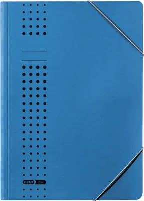 Produktbild von ELBA Eckspanner chic 400010053 DIN A4 150Bl. Karton blau