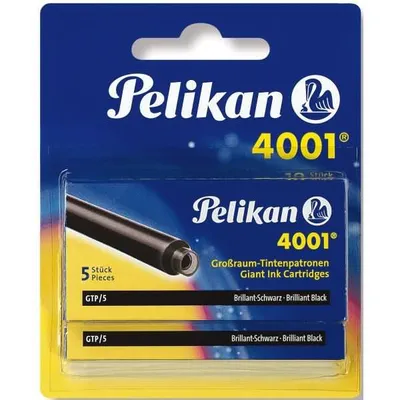 Produktbild von Pelikan Tintenpatrone 4001 GTP/5 schwarz    Großraum 2x 5Stü