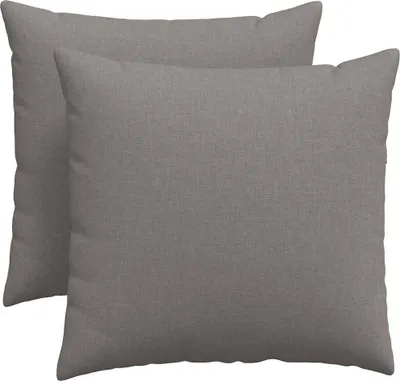Produktbild von vidaXL Sofakissen 2 stk. Stoff Taupe 50 x 50 cm