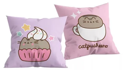 Obrázok produktu pre Obojstranný vankúš Pusheen - Catpusheeno & Cupcake
