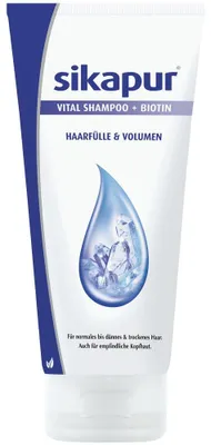 Produktbild von Sikapur Vital Shampoo mit Kieselsäure, Biotin und Weizenprotein, stärkt das Haar, 200ml