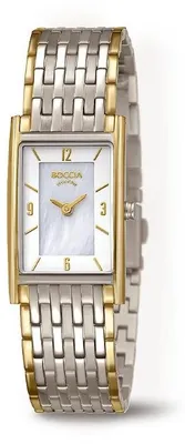 Produktbild von Boccia Damen Armbanduhr Style 3212-09 Reintitan bicolor mit Goldplattierung