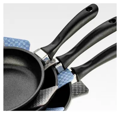 Produktbild von Pfannenschoner Amparro 39 cm Filz türkis/grau 3 Stück
