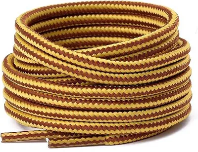 Immagine prodotto di Scarpe da trekking e da montagna Kicks Don® – Giallo/Marrone – Tonde, 120 cm