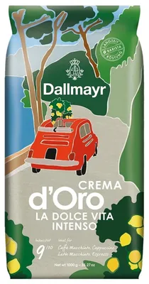 Produktbild von Dallmayr Crema d'Oro La Dolce Vita Intenso ganze Bohnen 1kg