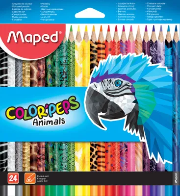 Produktbild von Maped Dreikant-Buntstift COLOR'PEPS Animals 24er Kartonetui