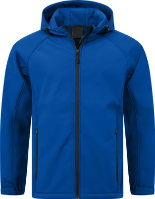 Produktbild von Mivaro Herren Softshelljacke mit Kapuze in Blau - Arbeitsjacke, wasserdicht & winddicht, atmungsaktiv, Regular Fit, Größen S bis 5XL