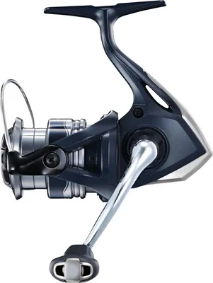 A fishing reel on a white background.