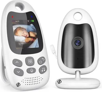 Image de Babyphone d'intérieur avec caméra - Qualité haut de gamme - Multifonctionnel