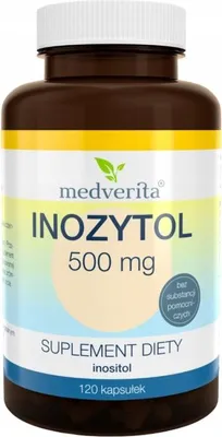 Produktbild von MEDVERITA Inositol 500 mg Vitamin B8 MEMORY 120 Kapseln