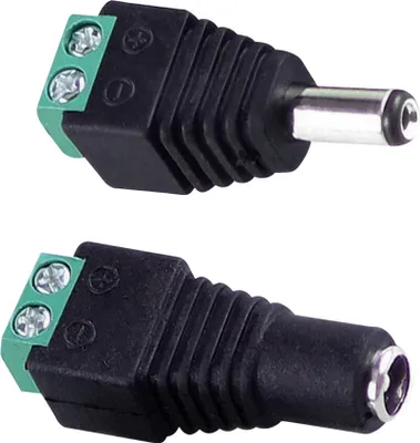 Zdjęcie produktu dla Zestaw gniazdo i wtyczka do taśm LED 2pin 12-24V IP20 318633 Polux