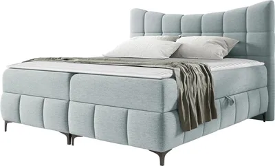 Produktbild von MIRJAN24 Boxspringbett mit zwei Bettkästen Nova, Ehebett, Doppelbett mit Topper, Härtegrad H3 (Farbe: Freya 210.30, Größe: 120x200 cm)