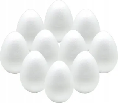 Produktbild von Osterdeko Styropor-Eier 7cm 12St.