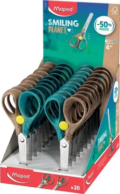 Immagine prodotto di Maped 473121FM forbici da cancelleria Forbici per attività manuali Marrone, Verde, Metallico