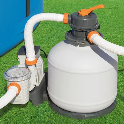 Produktbild von Bestway Flowclear Sandfilteranlage  5.678 l/h  Zeitschaltuhr  Pool