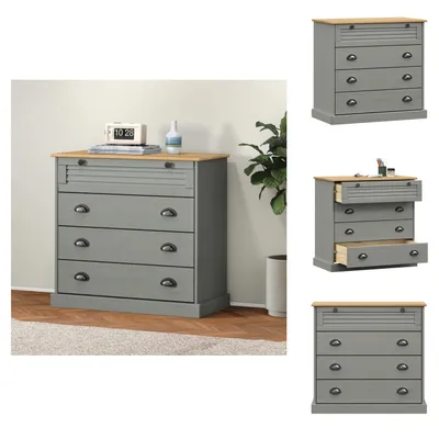 Image de vidaXL Commode VIGO 80x40x76 cm Pin massif - Commodes
