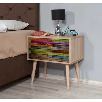 Obrázok produktu pre Skye Decor, Two- Two SPH, Sonomo, Nočné stolíky a skrinky, 61x60x40 cm, 100% melamínová drevotrieska