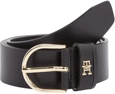 Obrázok produktu pre Tommy Hilfiger, dámsky opasok Essential Effortless, šírka 3,5 cm, s prackou, čierna