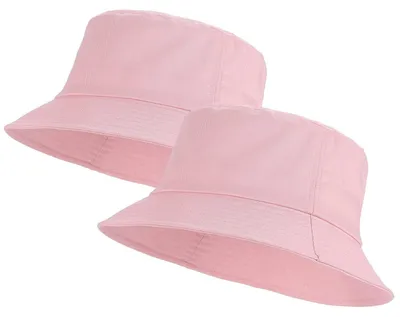 Immagine prodotto di Cappello da sole Fischerhut, confezione da 2, colore rosa, 100% cotone, taglia unica