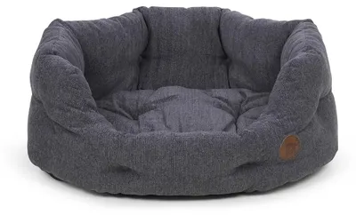 Produktbild von Petface Ovales Hundebett, groß, schiefergrau