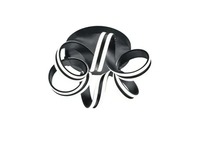 Produktbild von Trio Leuchten - Design Deckenleuchte I Deckenlampe I Lampe I Leuchte schwarz 3-stufig dimmbar inkl. LED - Filum Dimmer I Dimmbar I Wohnzimmer I Schlafzimmer - Kunststoff Andere - I (nicht austauschbare) LED