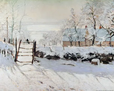 Produktbild von Claude Monet Kunstdruck Bild - Die Elster, 1868-69 (40 x 50 cm)