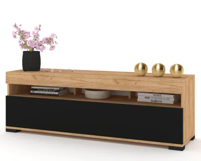 Produktbild von Fernsehschrank TV-Lowboard PLAY STEHEND Craft Eiche/Schwarz 160cm