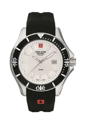 Produktbild von Swiss Alpine Military Herren Uhr Analog Quarz 7040.1832SAM Siikon