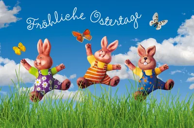 Produktbild von Ostern - Glückwunschkarte im Format 11,5 x 17 cm mit Briefumschlag