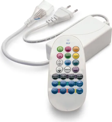 Produktbild von Funkfernbedienung Controller Dimmer Netzkabel 230V für RGB NeonFlex LED Streifen