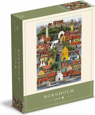 Obrázek produktu pro Martin Schwartz Puzzle Bornholm, puzzle města Dánsko, 33 x 47 cm, 500 dílků, MS0610