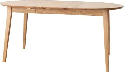 Image de Table de salle à manger Orbetello, table de cuisine, couleur et dimensions au choix, à rallonges, chêne naturel