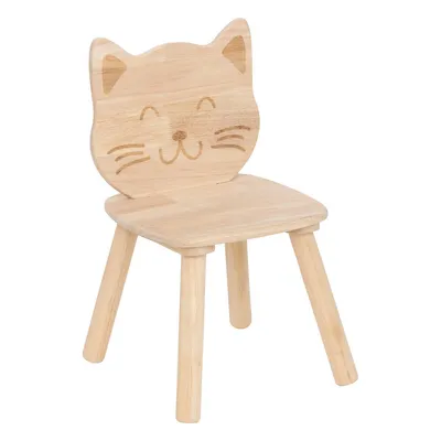 Obrázek produktu pro Dřevěná dětská židlička kočička CAT, 30 x 28 x 50 cm