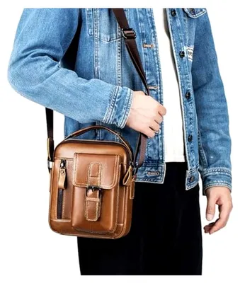 Produktbild von Umhängetasche aus Leder für Herren