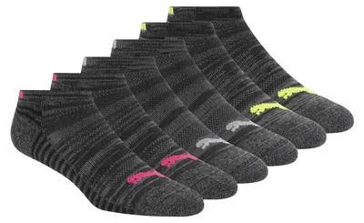 Immagine prodotto di PUMA, confezione da 6 paia di calzini sportivi a taglio basso da donna, colore nero/rosa, taglia EU 42-44.5