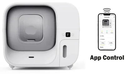 Immagine prodotto di Lettiera automatica - Lettiera intelligente - Lettiera autopulente - Controllo tramite app - Capacità: 60 litri
