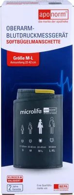 Obrázek produktu pro Měkká manžeta na paži Aponorm velikost M-L 22-42 cm, 1 ks. Manžeta