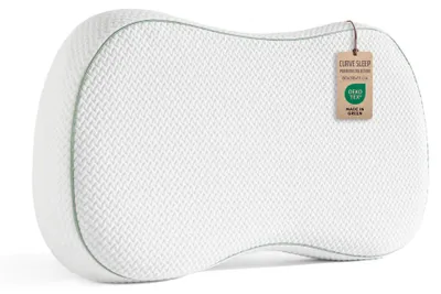 Image de Coussin cervical en mousse viscoélastique, orthopédique et ergonomique, idéal pour les personnes dormant sur le côté ou sur le dos