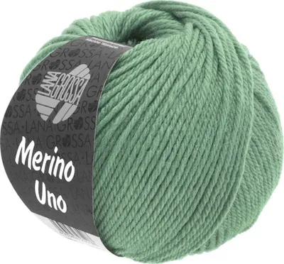 Produktbild von Lana Grossa MERINO UNO 50 g extrafeine Wolle mit Superwash-Ausrüstung 125 m Farbe 034 - Resedagrün