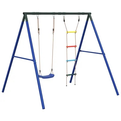 Image de Ensemble de balançoire d'extérieur avec balançoire et échelle