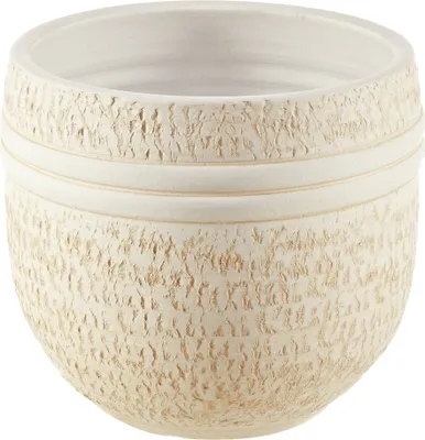 Produktbild von Dehner Blumentopf, rund, Ø ca. 28 cm, Höhe ca. 25 cm, Keramik, beige