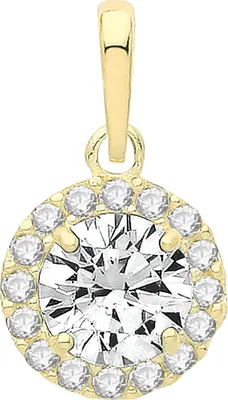 Image de Pendentif Femme Or 375/1000 avec Oxyde de Zirconium - 13mm*7mm; TRS34394