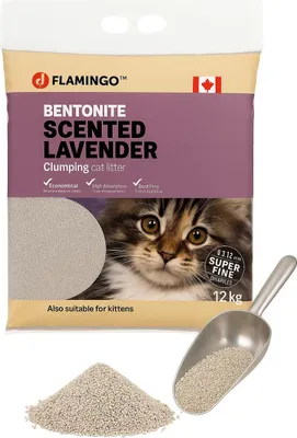 Obrázok produktu pre Flamingo Cat Litter Bentonite Lavend Scent12Kg